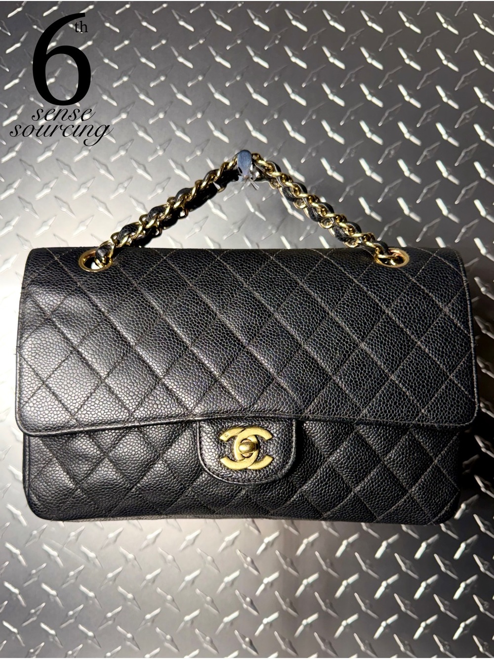 Chanel Vintage Caviar Quilted Classic Flap in Black GHW